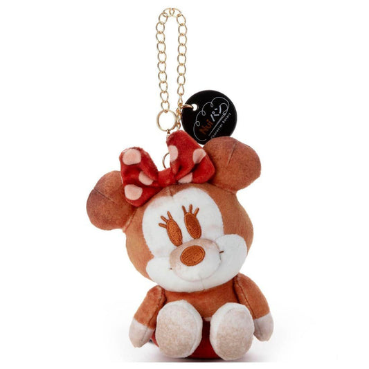 [SITTING MINNIE / BREAD] "Disney Nui Bread" Plush Keychain