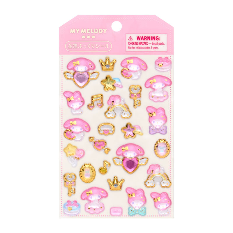 [MY MELODY] "Sanrio Seal Friends" Gold Foil Sticker Sheet