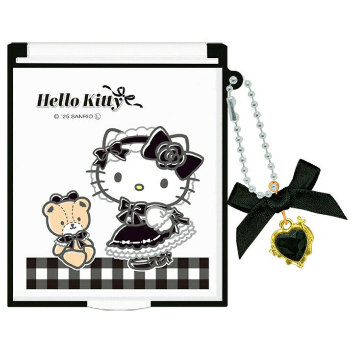 [BLACK] "Hello Kitty Lolita" Mirror with Ribbon