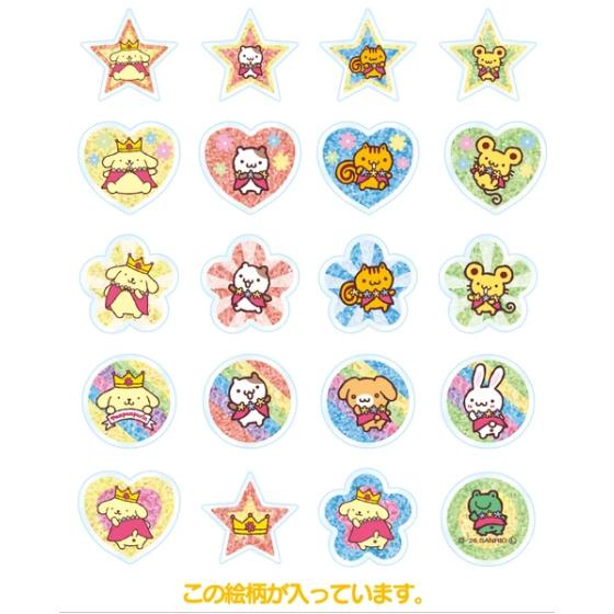 [WHITE] "Pompompurin 30th Anniversary" Ohajiki Kirakira Sticker