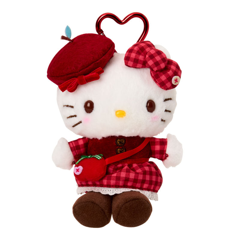 [HELLO KITTY] "Sanrio Autumn Apple" Plush Keychain
