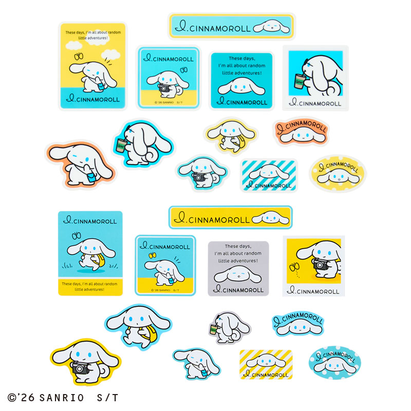 "I.CINNAMOROLL Casual Outing" Stickers Set