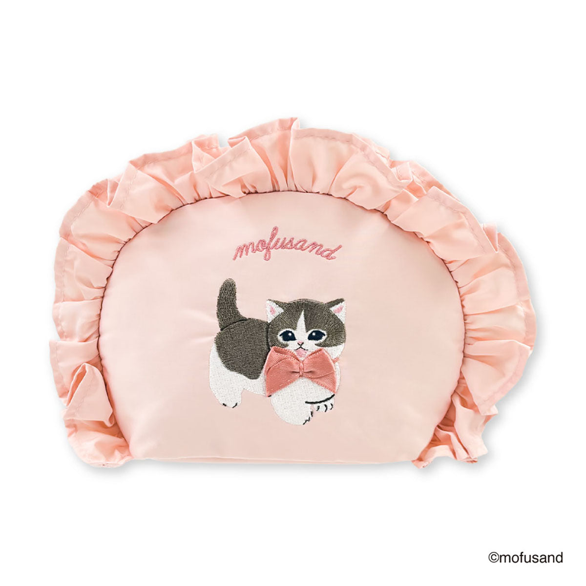 [PINK] "Mofusand Frill" Round Pouch