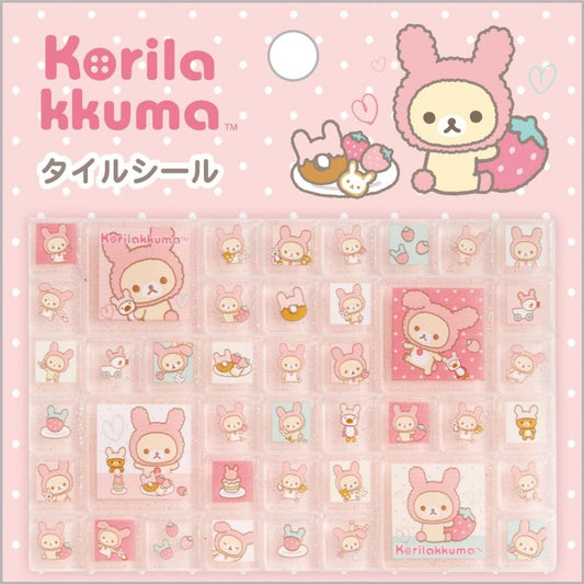 [RABBIT] "Rilakkuma Korilakkuma Ippai" Tile Sticker