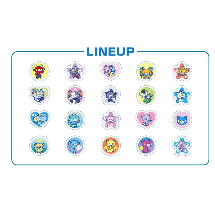 [BLUE] "GLOOMY The Naughty Grizzly" Sticker Flakes