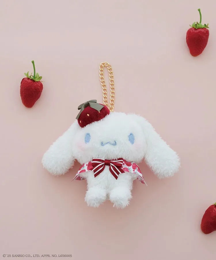 [CINNAMOROLL] "Sanrio x Maison de FLEUR Ichigo Shinbun" Plush Keychain
