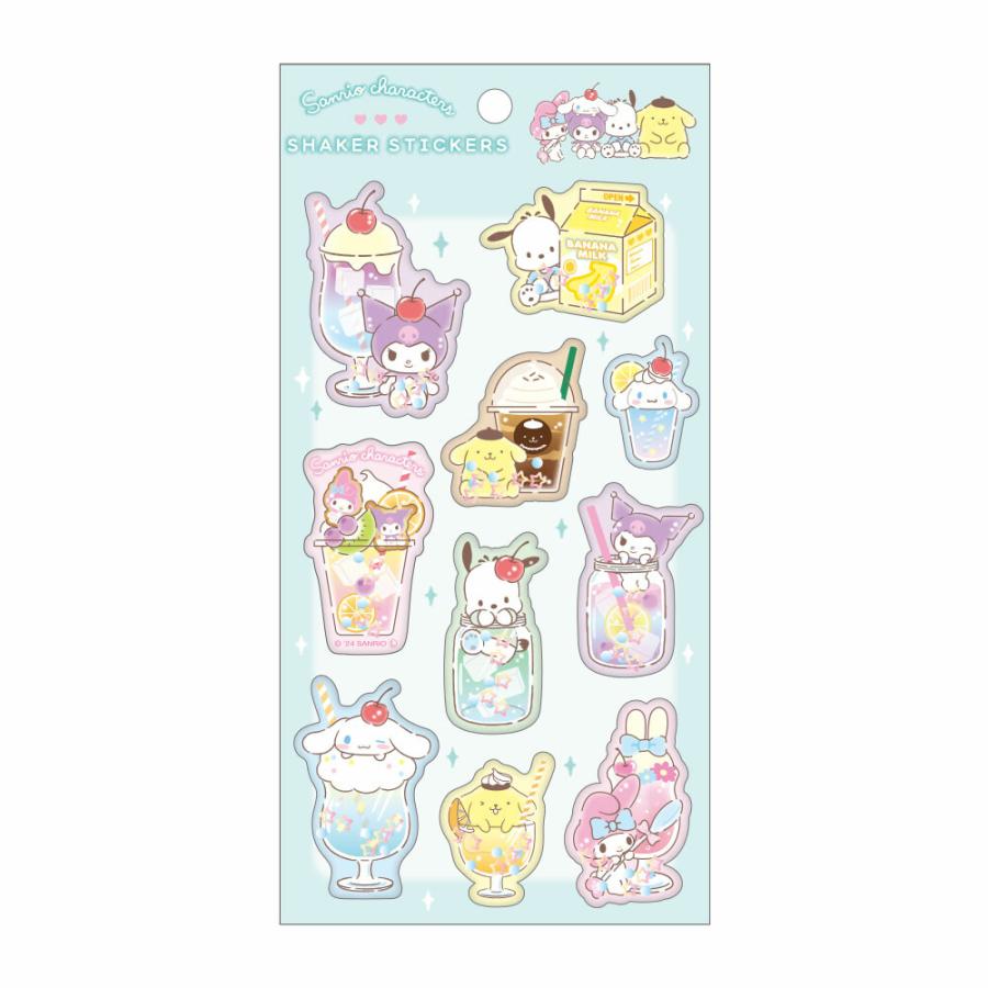 [MIX] "Sanrio Sparkling Drink" Shaker Stickers