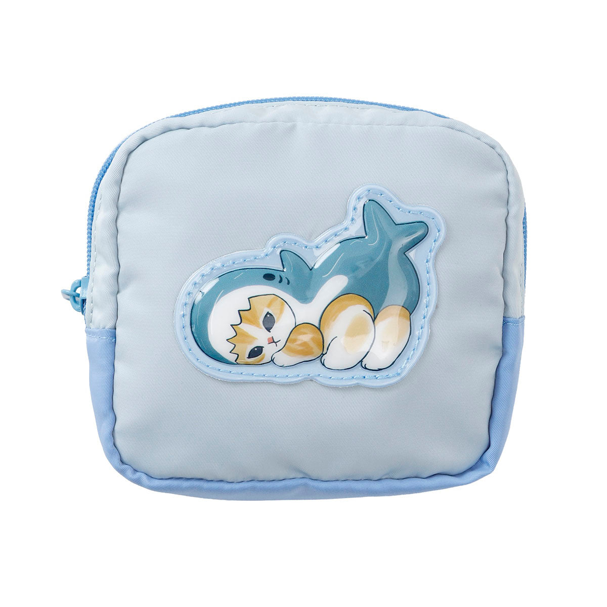 [BLUE] "Mofusand Samenyan" Pukkuri Applique Pouch