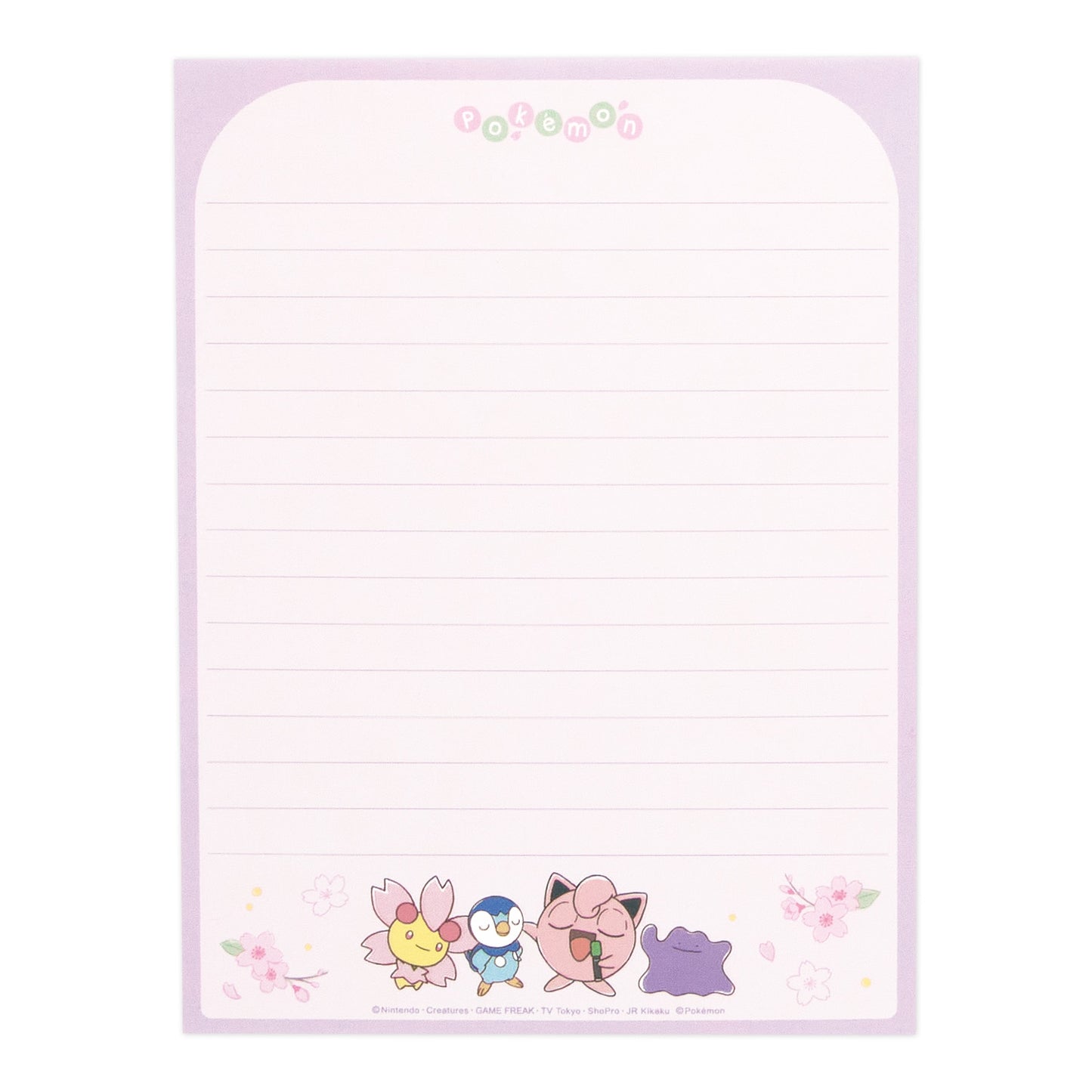 [WHITE] "Pokemon Sakura" Letter Set