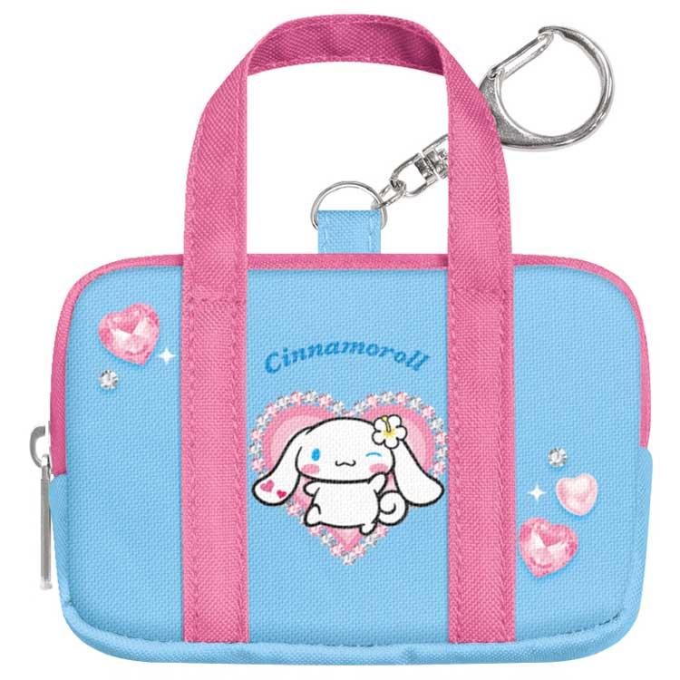 [CINNAMOROLL] "Sanrio School Bag Style" Mini Bag Keychain