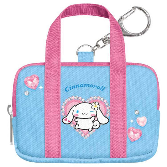 [CINNAMOROLL] "Sanrio School Bag Style" Mini Bag Keychain