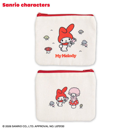 [MY MELODY] "THANKYOUMART x Sanrio Retro" Canvas Flat Pouch