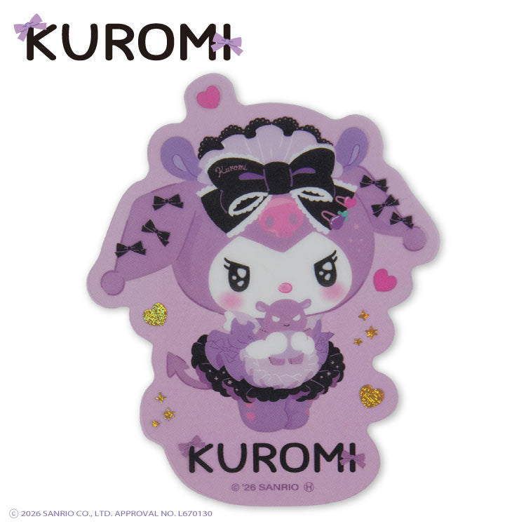 [PURPLE DIE CUT] THANKYOUMART "Kuromi" Clear Sticker