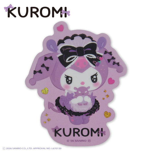 [PURPLE DIE CUT] THANKYOUMART "Kuromi" Clear Sticker