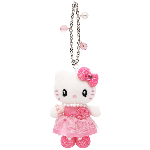 [WHITE PEARLS] "USJ Hello Kitty" Plush Keychain