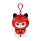 [AKABEKO /RED] "Mofusand Lucky Cat" Plush Keychain