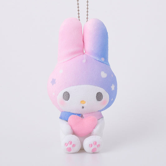 [KIRAKIRA STARS] "My Melody Girly Pop Heart Munyugurumi" Plush Keychain