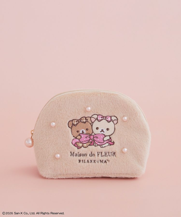 [BIEGE] "Maison de FLEUR x Rilakkuma" Round Pouch