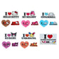 "I LOVE SANRIO CHARACTERS" Stickers Set