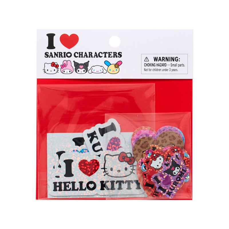 "I LOVE SANRIO CHARACTERS" Stickers Set