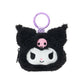 [KUROMI] "Sanrio" Face Shaped Mini Pouch