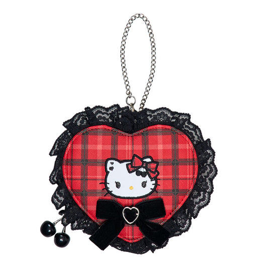 [HELLO KITTY] "Sweet Rock 'n' Check" Mini Pouch
