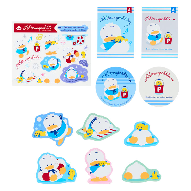 "Sanrio Pekkle & Pitch Summer Days" Stickers Set