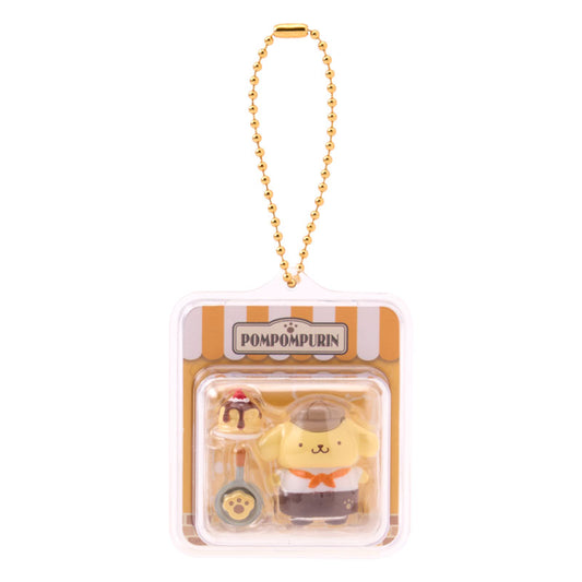 [POMPOMPURIN / SHOPKEEPER] "Sanrio Miniature Toy Package" Keychain