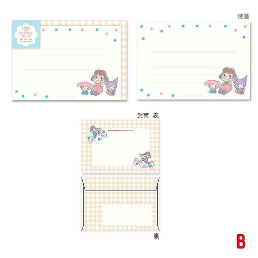 [BLUE /DOTS] "PEKO x Sanrio" Regular Letter Set