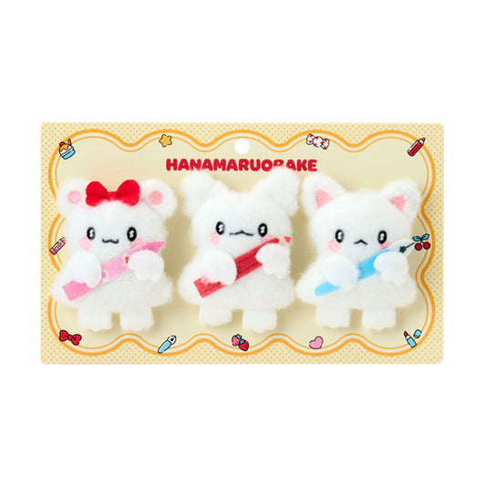 "Hanamaruobake Together with Friends" Plush Brooch Set