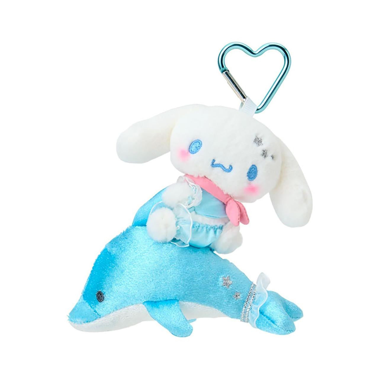 [CINNAMOROLL] "Sanrio Shiny Dolphin" Plush Keychain