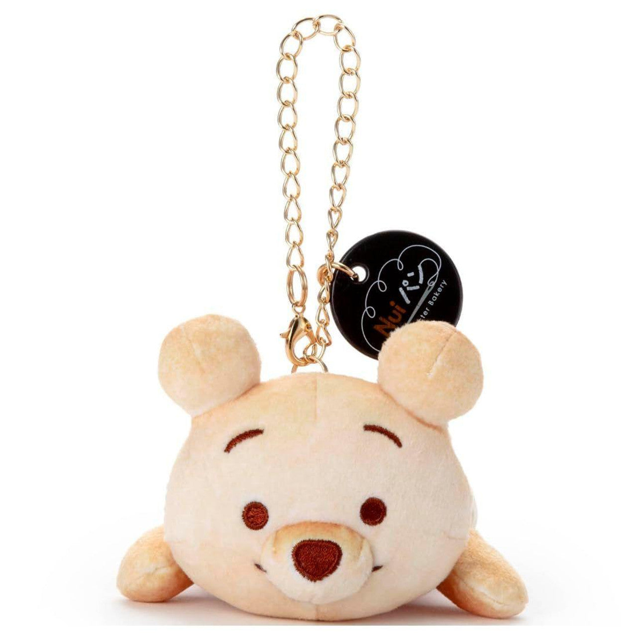 [LAYING POOH / BREAD] "Disney Nui Bread" Plush Keychain