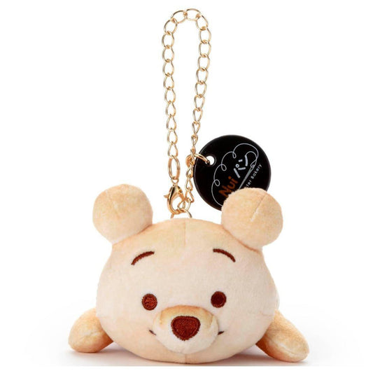 [LAYING POOH / BREAD] "Disney Nui Bread" Plush Keychain
