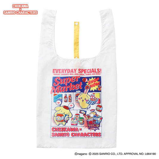 [WHITE] "Chiikawa x Sanrio Supermarket" Eco Bag