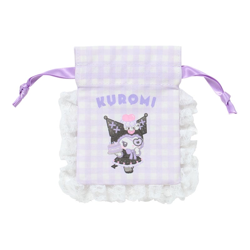 [KUROMI] "Sanrio DREAMY SWEETS GHOST HOUSE" Mini Drawstring Bag