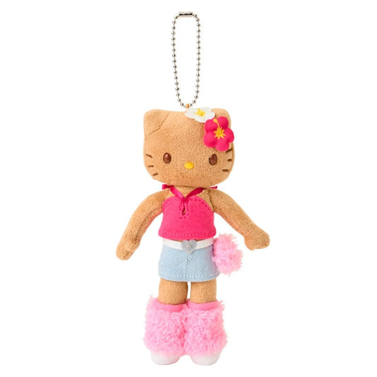 [TAN GYARU / HELLO KITTY] Sanrio Closet Collection" Plush Keychain