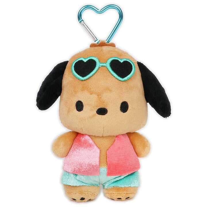 [POCHACCO] "Sanrio Suntan" Pouch Plush Keychain