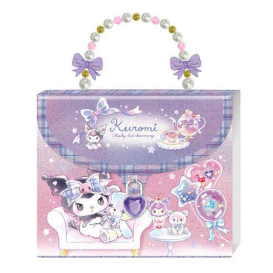 [KUROMI] "Sanrio" Sticker Sheets & Lockable Bag