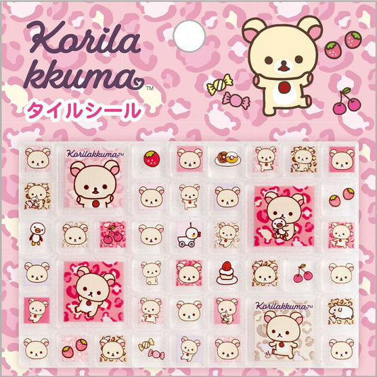 [LEOPARD] "Rilakkuma Korilakkuma Ippai" Tile Sticker