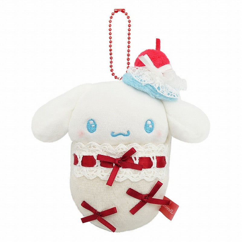 [CINNAMOROLL] "Sanrio Shortcake & Sky Blue Cherry Cake" Baby Plush Keychain