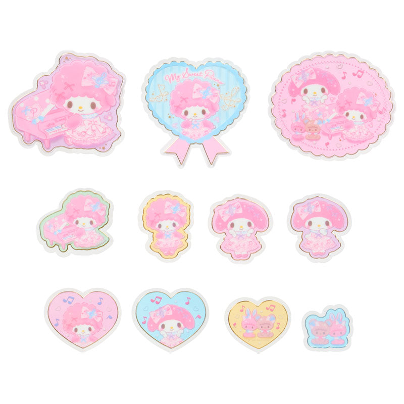 "My Sweet Piano Dress Up Piano Recital" Sticker Set