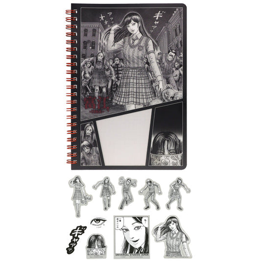 "USJ Junji Ito Tomie Halloween Horror Nights" Notebook with Stickers