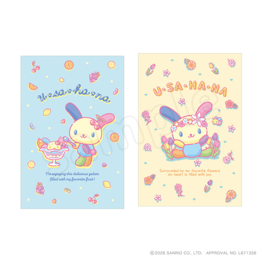 [BLUE / YELLOW] "Usahana's Favorite Things" Postcard Set