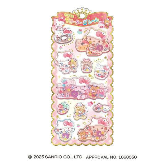 [HELLO KITTY] "Sanrio Sparkling Water-in" Sticker Sheet