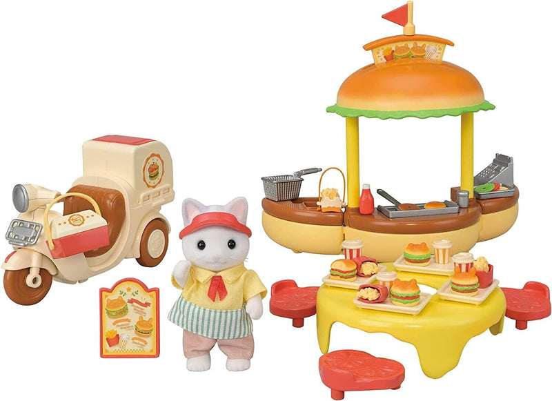 "Sylvanian Families Freshly Made Hamburger Wagon" Set