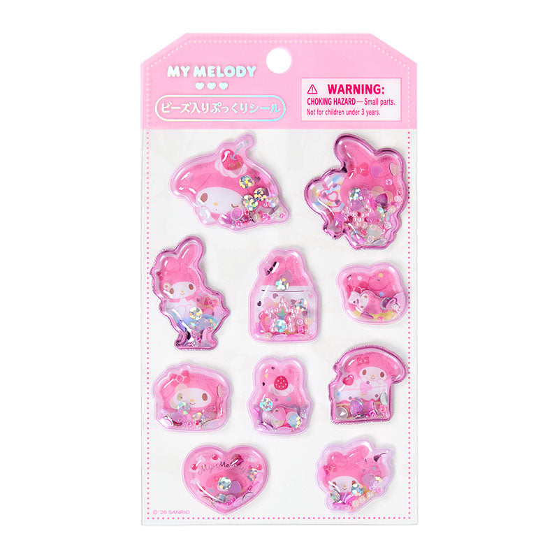 [MY MELODY] "Sanrio Seal Friends" Beaded Shaka Sticker Sheet