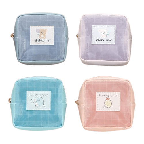 "SAN - X Friends" Mesh Mini Pouch - Rosey’s Kawaii Shop