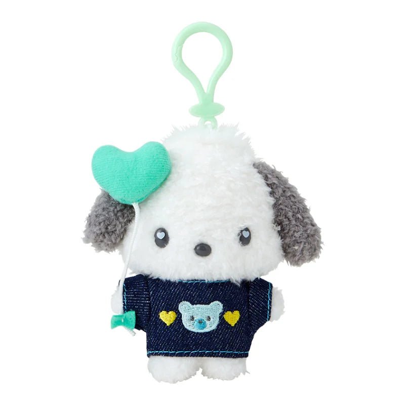 "Sanrio Denim Patch" Plush Keychain - Rosey’s Kawaii Shop