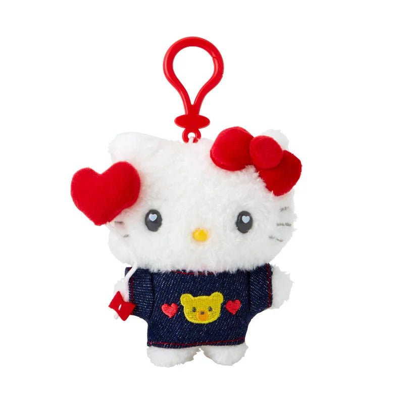 "Sanrio Denim Patch" Plush Keychain - Rosey’s Kawaii Shop