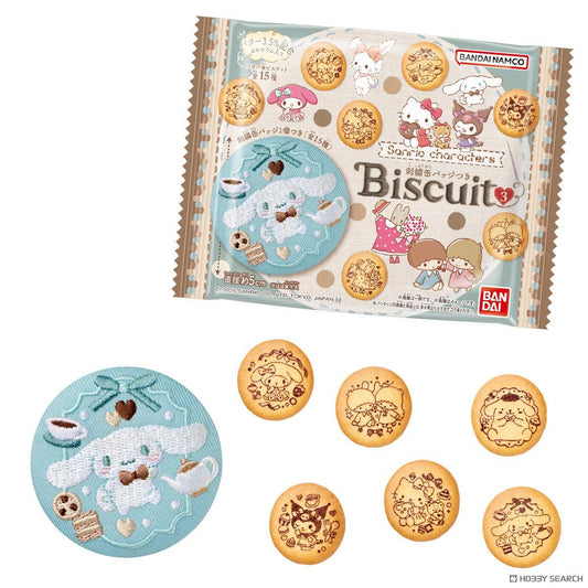 "Sanrio Embroidered Can Badge Biscuit 3" Blind Bag - Rosey’s Kawaii Shop